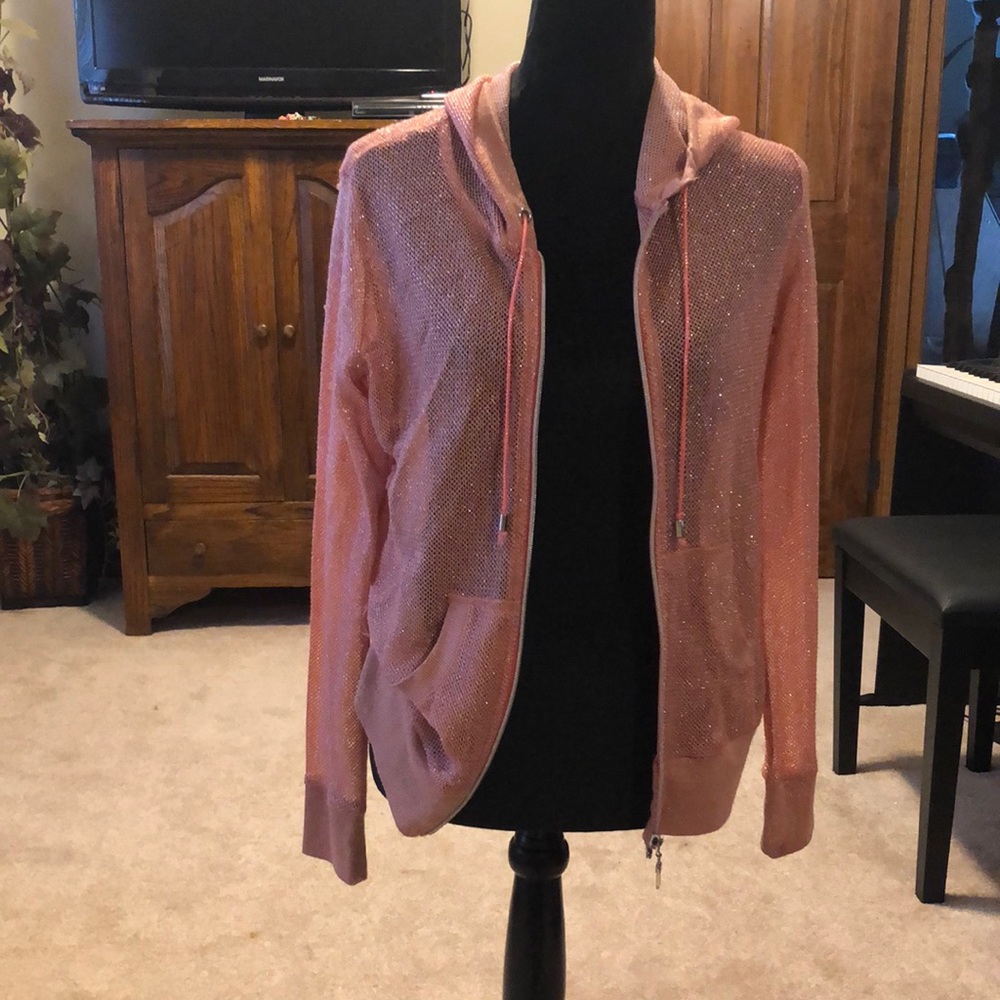 Vented jacket peach color